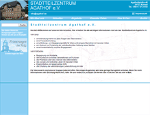 Tablet Screenshot of agathof.de